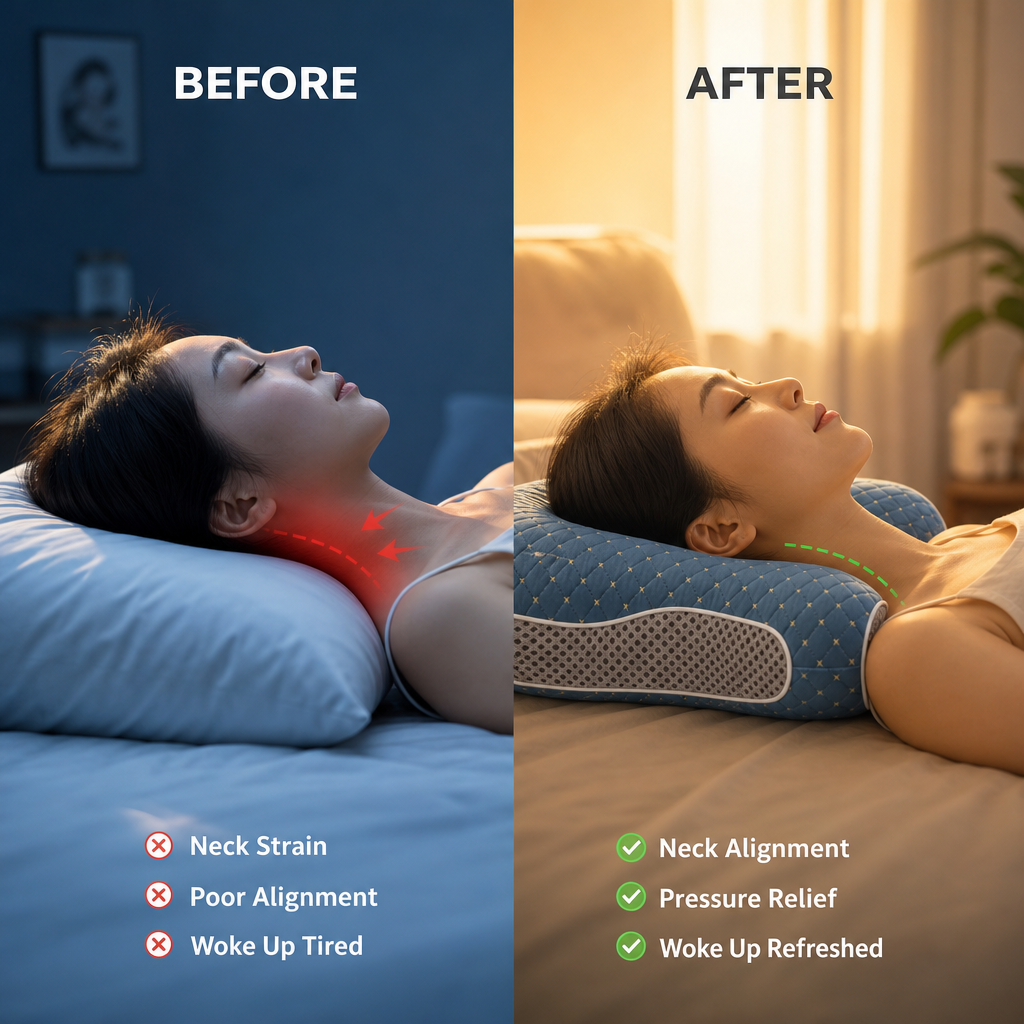 DREAMORIA® - Ergonomic Cervical Pillow